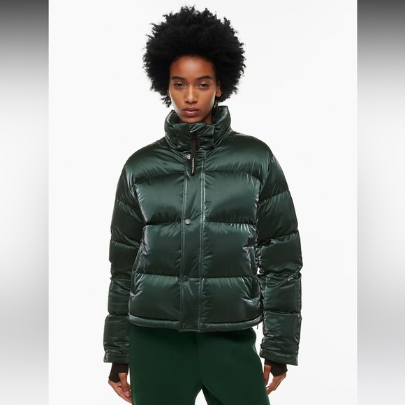 Aritzia Jackets & Blazers - High shine green Super Puff Aritzia puffer 2XS